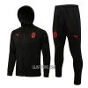 AC Milan Homen Casaco Capuz Treino 22/23 Preta