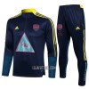 Arsenal Criança Sweat de Treino Conjunto Quarto-Zíper 22/23 Azul Amarelo