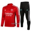 Arsenal Criança Sweat de Treino Conjunto Quarto-Zíper 22/23 Vermelha