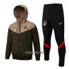 Atlético Madrid Homen Jaqueta de treino Fato Windrunner 22/23 Verde