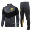 BVB Borussia Dortmund Homen Casaco de Treino Conjunto 22/23 Cinza Escuro