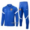 FC Barcelona Homen Casaco de Treino Conjunto 22/23 Azul Branco