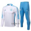 FC Bayern de Munique Homen Sweat de Treino Conjunto Quarto-Zíper 22/23 Azul Branco