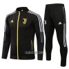 Juventus Criança Casaco de Treino Conjunto 22/23 Preto Amarelo