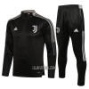 Juventus Criança Sweat de Treino Conjunto Quarto-Zíper 22/23 Cinza Escuro