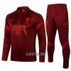 Liverpool Criança Sweat de Treino Conjunto Quarto-Zíper 22/23 Vermelha