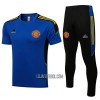 Manchester United Champions League Homen Camisolas de Treino 22/23 Azul