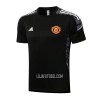 Manchester United Champions League Homen Camisolas de Treino 22/23 Preto Branco