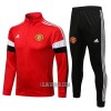 Manchester United Homen Casaco de Treino Conjunto 22/23 Branca Vermelha