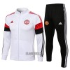 Manchester United Homen Casaco de Treino Conjunto 22/23 Branco Vermelho Preto