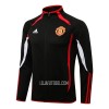 Manchester United Homen Casaco de Treino Conjunto 22/23 Preto Branco