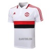 Manchester United Homen Polo de Treino 22/23 Branco Preto Vermelho