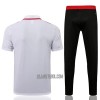 Manchester United Homen Polo de Treino 22/23 Branco Vermelho Branco