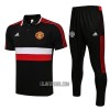 Manchester United Homen Polo de Treino 22/23 Preto Vermelho Branco