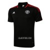 Manchester United Homen Polo de Treino 22/23 Preto Vermelho Preto