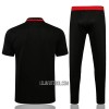 Manchester United Homen Polo de Treino 22/23 Preto Vermelho Preto