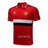 Manchester United Homen Polo de Treino 22/23 Vermelho Preto Branco