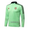 Manchester United Homen Sweat de Treino Conjunto Quarto-Zíper 22/23 Verde