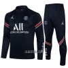 Paris Saint-Germain Criança Sweat de Treino Conjunto Quarto-Zíper 22/23 Azul