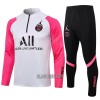 Paris Saint-Germain Criança Sweat de Treino Conjunto Quarto-Zíper 22/23 Preta Branca