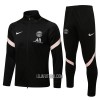 Paris Saint-Germain Homen Casaco de Treino Conjunto 22/23 Preto Branco