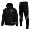 Paris Saint-Germain Homen Jaqueta de treino Fato Windrunner 22/23 Preta