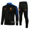 Real Madrid Criança Casaco de Treino Conjunto 22/23 Preto Azul