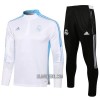 Real Madrid Criança Sweat de Treino Conjunto Quarto-Zíper 22/23 Branca