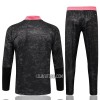 Real Madrid Criança Sweat de Treino Conjunto Quarto-Zíper 22/23 Preto Vermelho