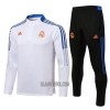 Real Madrid Homen Sweat de Treino Conjunto Quarto-Zíper 22/23 Azul Branco