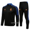 Real Madrid Homen Sweat de Treino Conjunto Quarto-Zíper 22/23 Preta