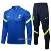 Tottenham Hotspur Homen Sweat de Treino Conjunto Quarto-Zíper 22/23 Azul