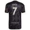 Camisola Arsenal Saka 7 Homen Equipamento 2ª 22/23