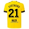 Camisola BVB Borussia Dortmund Malen 21 Homen Equipamento 1ª 22/23