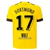 Camisola BVB Borussia Dortmund Wolf 17 Homen Equipamento 1ª 22/23