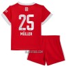 Camisola + Calções FC Bayern de Munique Muller 25 Criança Equipamento 1ª 22/23