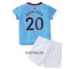 Camisola + Calções Manchester City Bernardo 20 Criança Equipamento 1ª 22/23