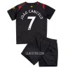 Camisola + Calções Manchester City Joao Cancelo 7 Criança Equipamento 2ª 22/23