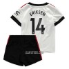 Camisola + Calções Manchester United Eriksen 14 Criança Equipamento 2ª 22/23