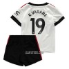 Camisola + Calções Manchester United R. Varane 19 Criança Equipamento 2ª 22/23