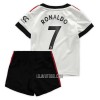 Camisola + Calções Manchester United Ronaldo 7 Criança Equipamento 2ª 22/23