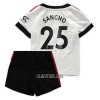 Camisola + Calções Manchester United Sancho 25 Criança Equipamento 2ª 22/23