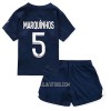 Camisola + Calções Paris Saint-Germain Marquinhos 5 Criança Equipamento 1ª 22/23