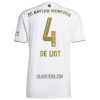 Camisola FC Bayern de Munique De Ligt 4 Homen Equipamento 2ª 22/23