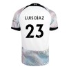 Camisola Liverpool Luis Diaz 23 Homen Equipamento 2ª 22/23