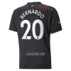 Camisola Manchester City Bernardo 20 Homen Equipamento 2ª 22/23