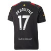 Camisola Manchester City De Bruyne 17 Homen Equipamento 2ª 22/23