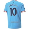 Camisola Manchester City Grealish 10 Homen Equipamento 1ª 22/23