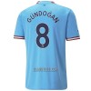 Camisola Manchester City Gundogan 8 Homen Equipamento 1ª 22/23