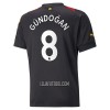 Camisola Manchester City Gundogan 8 Homen Equipamento 2ª 22/23